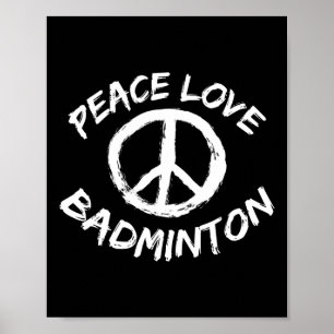 Peace Kärlek Shuttle Soutfit Peace Kärlek Badmin Poster