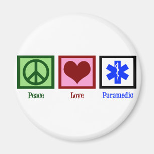 Peace Kärlek Sjukvårdare Magnet