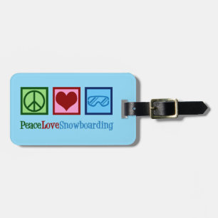 Peace Kärlek Snowboarding Anpassningsbar Snowboard Bagagebricka