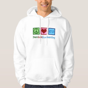 Peace Kärlek Snowboarding Hoodie