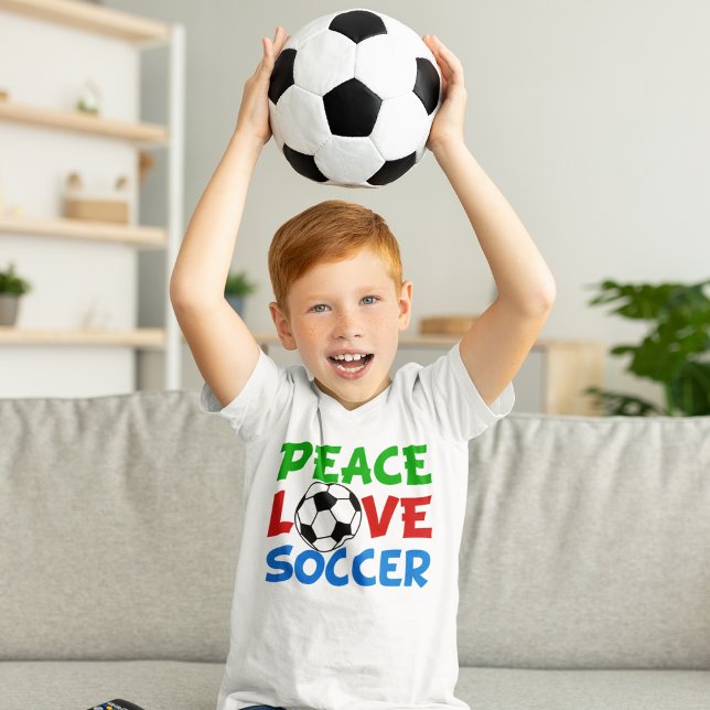 Peace Kärlek Soccer Cute Kids T-shirt (Skapare uppladdad)
