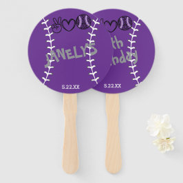 Peace Kärlek Softball Birthday