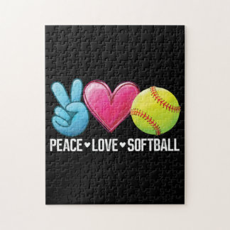 Peace Kärlek Softball Pussel