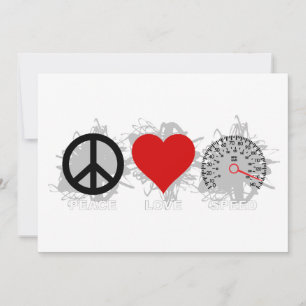 Peace Kärlek Speed Emblem 3