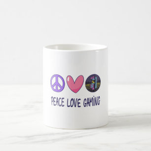 Peace Kärlek-spel Kaffemugg