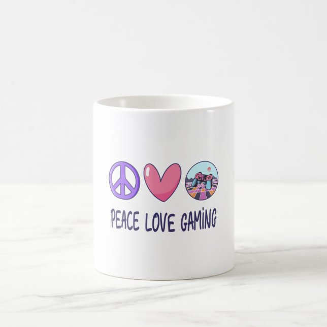 Peace Kärlek-spel Kaffemugg (Center)
