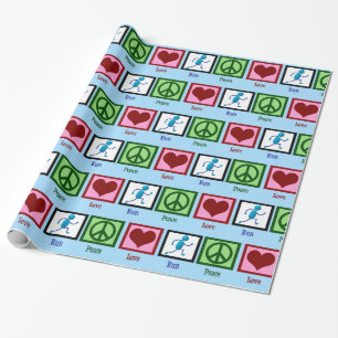 Peace Kärlek Springa - Cute Track-Springerna Presentpapper