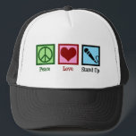 Peace Kärlek står upp Comedy Keps<br><div class="desc">Peace Kärlek står upp komedi. En söt gåva av komiker till en tecknad som gillar att göra roliga uppsättningar vid en öppen myrkväll på komedi-klubbar.</div>