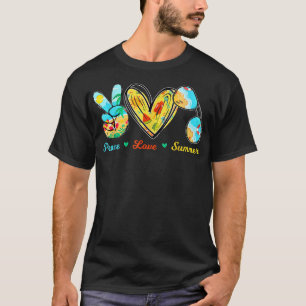 Peace Kärlek Sunglass Cruise Beach T Shirt