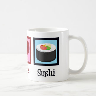 Peace Kärlek Sushi Kaffemugg