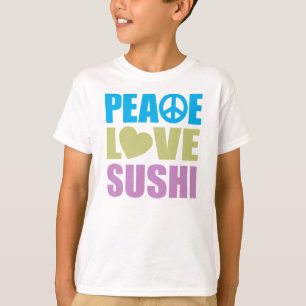 Peace Kärlek Sushi Tee Shirt
