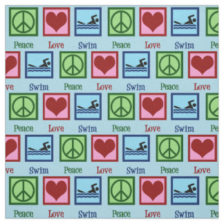 Peace Kärlek Swimming Tyg