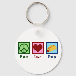 Peace Kärlek Tacos Nyckelring