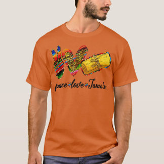 Peace Kärlek Tamales Shirt Tamales Tisdag (Mexiko) T