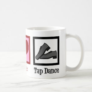 Peace Kärlek Tap Dance Kaffemugg