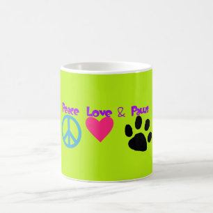 Peace Kärlek & Tass Kaffemugg