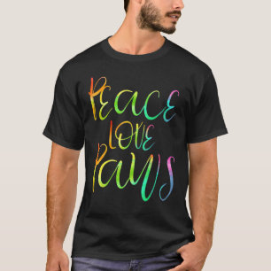 Peace Kärlek Tassar Rädding Shelter Foster Hund Ca T Shirt