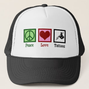 Peace Kärlek Tattoos Cute Tattoo Artist Gun Keps