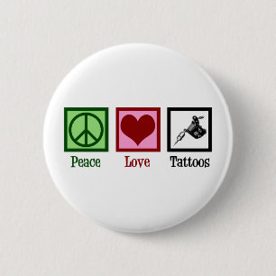 Peace Kärlek Tattoos Cute Tattoo Artist Gun Knapp