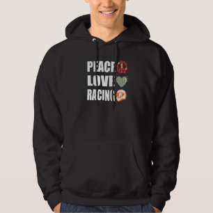 Peace Kärlek Tävla Hoodie