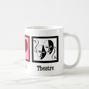 Peace Kärlek teatortjänst Kaffemugg