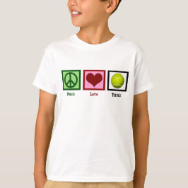 Peace Kärlek Tennis Kids T-shirt