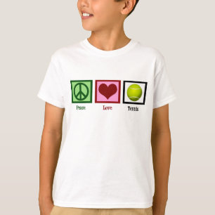 Peace Kärlek Tennis T-shirt