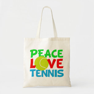 Peace Kärlek Tennis Tygkasse