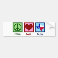 Peace Kärlek Texas Proud Texan