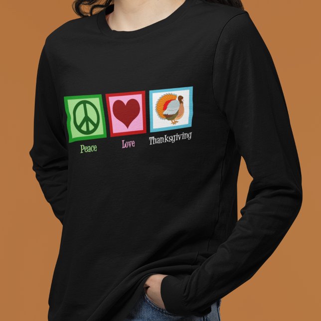 Peace Kärlek Thanksgiving Tee (Skapare uppladdad)