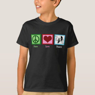 Peace Kärlek Theater Kids T-shirt