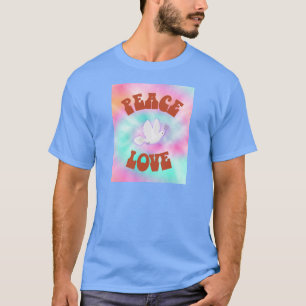 Peace Kärlek Tie Dye T Shirt