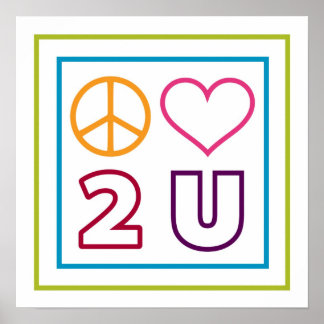 Peace Kärlek till dig Poster