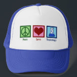 Peace Kärlek Toxicology Cute Toxicolog Keps<br><div class="desc">Peace Kärlek Toxicology. En coola toxikolog-hatt för en vetenskapsman som arbetar i ett labb som expert på gift och förgiftning. Stödja toxicitetsforskare med denna söta design!</div>