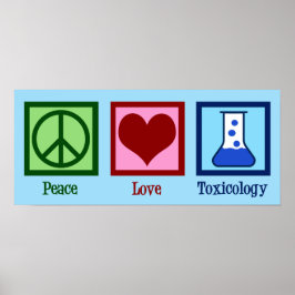 Peace Kärlek Toxicology Poster