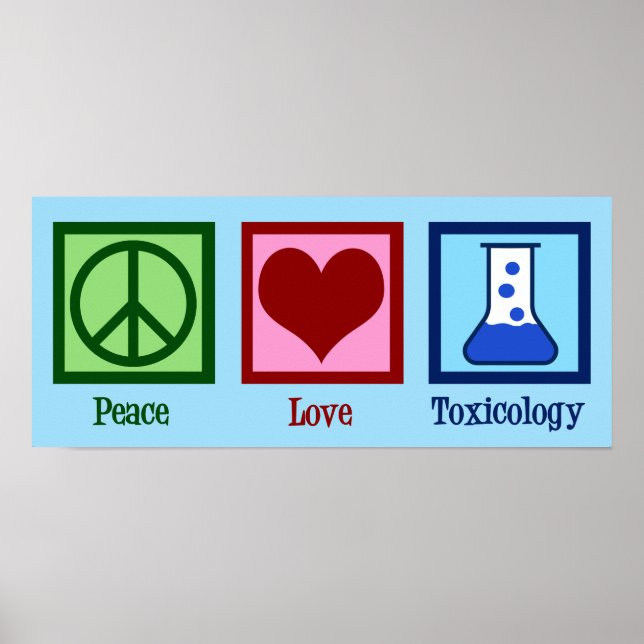 Peace Kärlek Toxicology Poster (Framsidan)