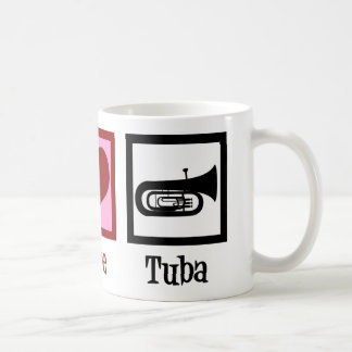 Peace Kärlek Tuba Player Kaffemugg