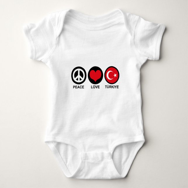 Peace Kärlek Turkiye T-shirt (Framsida)