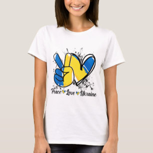 Peace Kärlek Ukraina T Shirt