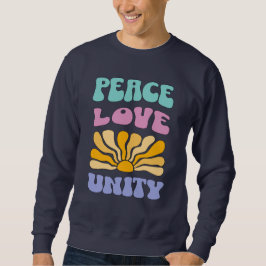 Peace Kärlek Unity Lång Ärmad Tröja