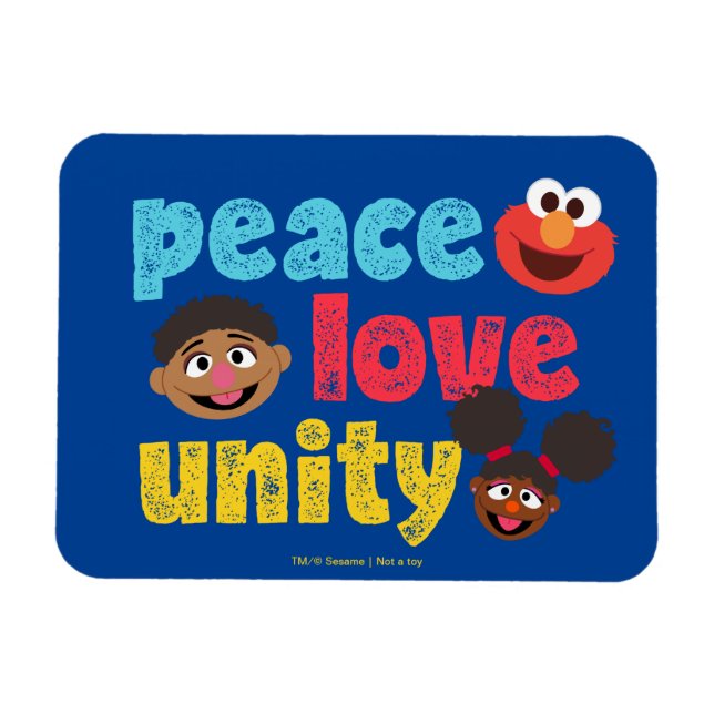 Peace Kärlek Unity Magnet (Horisontell)