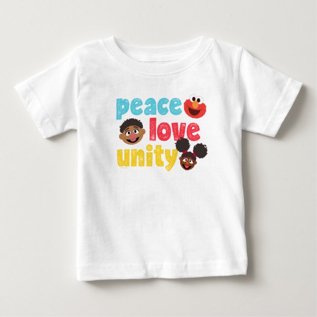 Peace Kärlek Unity T Shirt (Framsida)