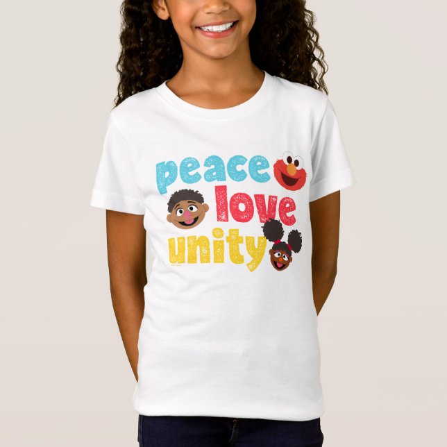 Peace Kärlek Unity T Shirt (Framsida)