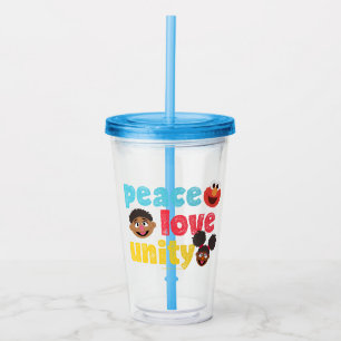 Peace Kärlek Unity Take Away Mugg