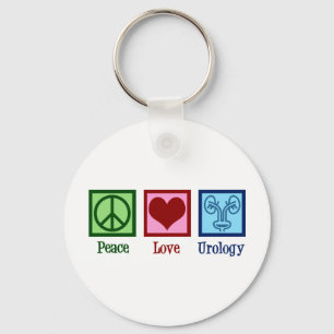 Peace Kärlek Urology Nyckelring