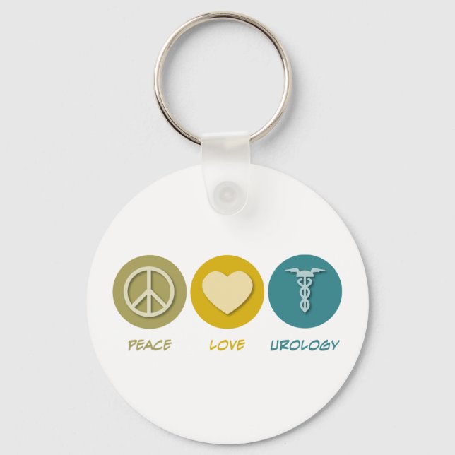 Peace Kärlek Urology Nyckelring (Framsida)