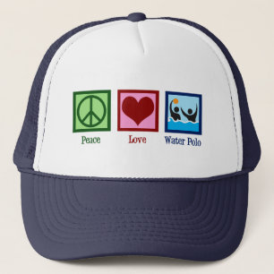 Peace Kärlek Vatten Polo Keps