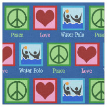 Peace Kärlek Vatten Polo Team Blue