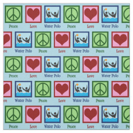 Peace Kärlek Vatten Polo Tyg