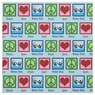 Peace Kärlek Vatten Polo Tyg